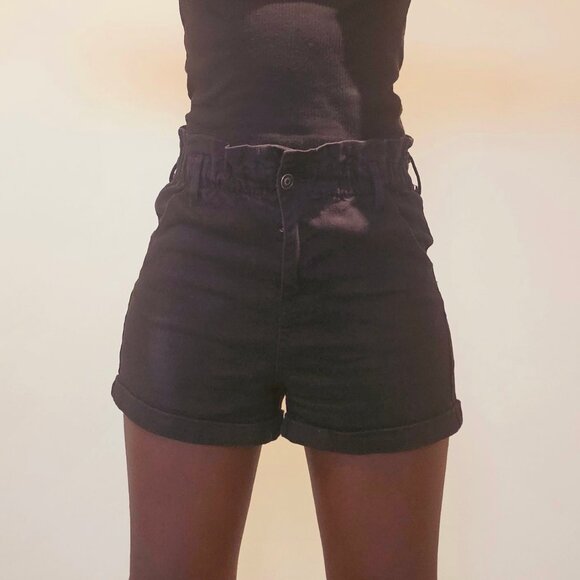 No Boundaries women's black high waist shorts - Picture 3 of 5